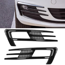 Load image into Gallery viewer, Pair Car Front Wind Knife Car Bumper Fog Light Grille Cover Trim Gloss Black For 2014-2017 Volkswagen Golf 7 MK7 Golf 7
