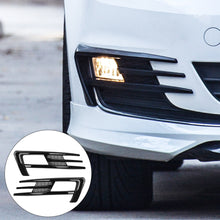 Load image into Gallery viewer, Pair Car Front Wind Knife Car Bumper Fog Light Grille Cover Trim Gloss Black For 2014-2017 Volkswagen Golf 7 MK7 Golf 7
