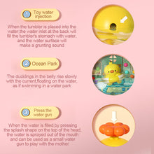 Load image into Gallery viewer, Children Water Spray Duck Tumbler Toys Baby Paddling Tumbler Toy Boys Girls Bathroom Baby Bath Soothing Toys Amphibious Toys
