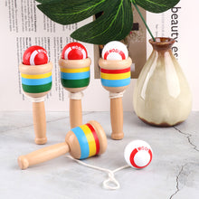 Load image into Gallery viewer, Wooden Skills Cup Throw and Catch Ball Traditional Game for Kids Hand Eye Coordination Educational Game Exercise The Brain
