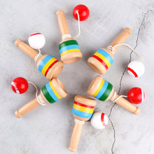 Load image into Gallery viewer, Wooden Skills Cup Throw and Catch Ball Traditional Game for Kids Hand Eye Coordination Educational Game Exercise The Brain
