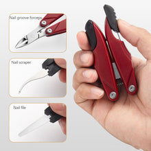 Load image into Gallery viewer, Folding Stainless Steel Nail Clipper Portable Durable Exfoliating Embedded Nails Nail Clipper Eagle Nose Pliers Manicure Tool
