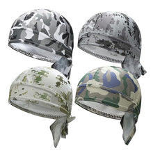 Load image into Gallery viewer, 1PC Outdoor Camo Riding Head Cover Sunscreen Moisture Absorption Breathable Fitness Sports Pirate Hat Riding Hood Baseball Headband
