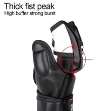 Load image into Gallery viewer, 1Pair Adult Half Finger Breathable Boxing Gloves Muay Thai Free Combat Free Combat Training Gloves Protective Equipment
