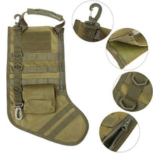 Load image into Gallery viewer, Outdoor Multifunctional Tactical Christmas Socks MOLLE Military Bag EDC Accessories Package Holiday Dress Storage Hanging Bag
