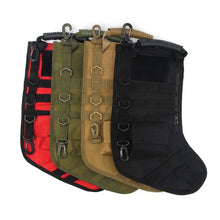 Load image into Gallery viewer, Outdoor Multifunctional Tactical Christmas Socks MOLLE Military Bag EDC Accessories Package Holiday Dress Storage Hanging Bag
