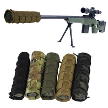 Load image into Gallery viewer, 16*17CM Tactical Silencer Protective Sleeve Army Fan Sniper Camouflage Cover Outdoor Shooting Real CS Field Equipment
