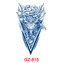 Load image into Gallery viewer, Twelve Zodiac Dumb Face Non Reflective Fruit Juice Herbal Tattoo Sticker Pure Plant Semi Permanent Imitation Tattoo Sticker
