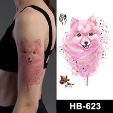 Load image into Gallery viewer, Twelve Zodiac Colorful Cartoon Tattoos Sticker Simulated Tattoos Sticker Creative Animal Women Men Tattoo Stickers
