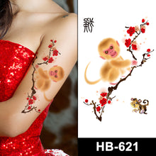 Load image into Gallery viewer, Twelve Zodiac Colorful Cartoon Tattoos Sticker Simulated Tattoos Sticker Creative Animal Women Men Tattoo Stickers
