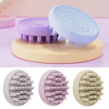 Load image into Gallery viewer, Silicone Circular Dry Wet Dual Purpose Shampoo Brush Massage and Cleaning Shampoo Brush Head Massage Shampoo Brush
