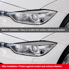 Load image into Gallery viewer, 2Pcs Carbon Fiber Headlight Eyebrows Cover Eyelid For BMW 3 Series F30 320li 2013-2019
