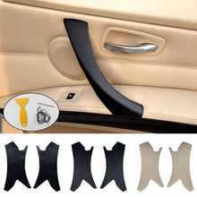 Load image into Gallery viewer, Car Interior Leather Door Panel Handle Handle Cover Right and Left Inner Pull Trim Cover For BMW 3 Series E90 E91 E93 2005-2012
