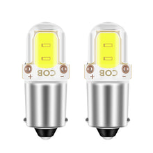 Load image into Gallery viewer, 2Pcs BA9S Car 2LED LED 3W LED COB Bulb Interior License Plate Light Marker Reading Auto Lamp White 6000K
