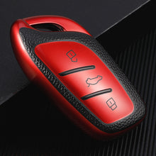 Load image into Gallery viewer, Car Smart Key Cover Case Holder Bag Keychain Fob Protector Cover TPU Leather for Roewe RX5 I5 I6 RX3 RX8 ERX5 for MG ZS EV MG6 EZS
