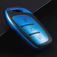Load image into Gallery viewer, Car Smart Key Cover Case Holder Bag Keychain Fob Protector Cover TPU Leather for Roewe RX5 I5 I6 RX3 RX8 ERX5 for MG ZS EV MG6 EZS
