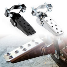 Load image into Gallery viewer, Universal 2Pcs Motorcycle Parts Retro Motorbike Clamp-on Steel Foldable Foot Step Pegs MTB BMX Bike Folding Pedal Footrest Footpeg
