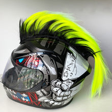 Load image into Gallery viewer, Motorcycle Mohawk Helmet Wig Sticker Helmet Decorations Wigs Cockscomb Motocross Full Face Off Road Helmet Decoration Hair Paste

