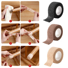 Load image into Gallery viewer, 2.5cm*4.5m/roll Self Adhesive Chair Leg Cover Table Leg Wrap Anti-slip Stool Legs Protection Pad Furniture Foot Silent Mat
