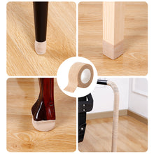 Load image into Gallery viewer, 2.5cm*4.5m/roll Self Adhesive Chair Leg Cover Table Leg Wrap Anti-slip Stool Legs Protection Pad Furniture Foot Silent Mat
