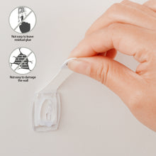 Load image into Gallery viewer, 6pcs/set Wall Transparent Removable Hook Strong Cable Clamp Adhesive Key Hook Rack Bathroom Kitchen Towel Hanger
