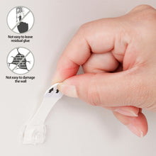 Load image into Gallery viewer, 20pcs/set Mini Wall Transparent Removable Hook Strong Cable Clamp Adhesive Key Hook Rack Bathroom Kitchen Towel Hanger
