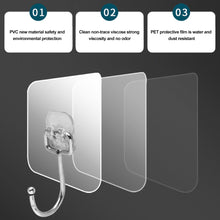 Load image into Gallery viewer, 5pcs/set Upgrade Larger Hooks Self Adhesive Wall Hooks Puch Free Nail Free Stainless Steel Hook Wall Coat Hooks Heavy Duty Hooks
