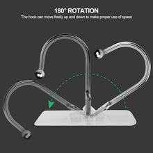 Load image into Gallery viewer, 5pcs/set Upgrade Larger Hooks Self Adhesive Wall Hooks Puch Free Nail Free Stainless Steel Hook Wall Coat Hooks Heavy Duty Hooks
