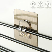 Load image into Gallery viewer, 5pcs Wall Hook for Storage Rack Replacement Self Adhesive Hooks No Drill Hanger Hook Organizer Puch Free Shelf Hooks
