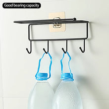 Load image into Gallery viewer, 5pcs Wall Hook for Storage Rack Replacement Self Adhesive Hooks No Drill Hanger Hook Organizer Puch Free Shelf Hooks

