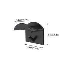 Load image into Gallery viewer, 5pcs Self Adhesive Hat Hooks Wall Hat Holder Hat Show Rack Double Hook Black White Hooks for Hats Caps
