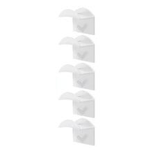 Load image into Gallery viewer, 5pcs Self Adhesive Hat Hooks Wall Hat Holder Hat Show Rack Double Hook Black White Hooks for Hats Caps
