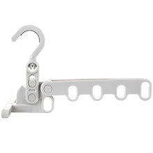 Load image into Gallery viewer, Folding Clothes Rack Hooks Foldable Hanging Hooks with 5 Holes Outdoor Camping Travel Hotel Apartment Bathroom Rack Hook Student Room Hooks
