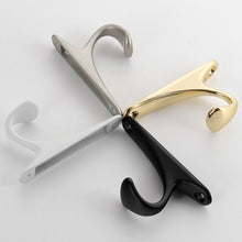 Load image into Gallery viewer, Aluminum Alloy Coat Clothes Hanger Wall Door Hanging Hook Key Holder Hat Scarf Handbag Storage Hanger Bathroom Rack Home Hardware
