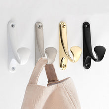 Load image into Gallery viewer, Aluminum Alloy Coat Clothes Hanger Wall Door Hanging Hook Key Holder Hat Scarf Handbag Storage Hanger Bathroom Rack Home Hardware

