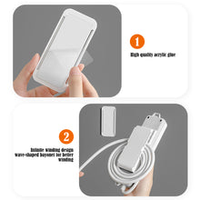 Load image into Gallery viewer, Self-Adhesive Power Stip Holder with Cable Organizer Plug Socket Fixator Wire Winder Wall Table Cable Holder Shelf Rack
