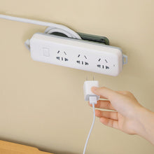 Load image into Gallery viewer, Self-Adhesive Power Stip Holder with Cable Organizer Plug Socket Fixator Wire Winder Wall Table Cable Holder Shelf Rack
