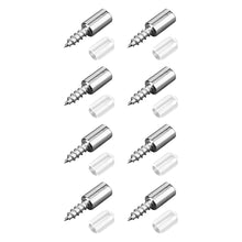 Load image into Gallery viewer, 8pcs Cabinet Board Support Screws with Antislip Cover Clapboard Nails Integrated Self Tapping Screws for Closet Board Loading Screws
