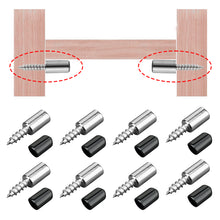 Load image into Gallery viewer, 8pcs Cabinet Board Support Screws with Antislip Cover Clapboard Nails Integrated Self Tapping Screws for Closet Board Loading Screws
