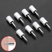 Load image into Gallery viewer, 8pcs Cabinet Board Support Screws with Antislip Cover Clapboard Nails Integrated Self Tapping Screws for Closet Board Loading Screws

