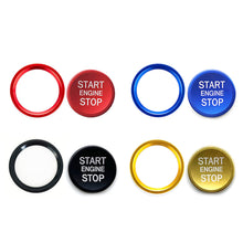 Load image into Gallery viewer, 2Pcs Car Start Ignition Engine Start Stop Button Ring Cover Trim Sticker For Audi Q5/Q7/A8L/A5/A6L/A4L Button Decoration Switch Accessories
