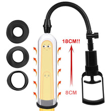 Load image into Gallery viewer, Manual Penis Pump Male Masturbator Penis Extender Vacuum Pump Dick Enlargement Trainer Enlarger with Sealing Ring
