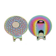 Load image into Gallery viewer, 20MM/25MM Golf Mark Round Coin Cap Clip Catalpa Alloy Magnetic Ball Position Mark Golf Accessories

