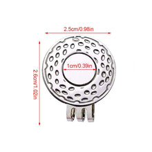 Load image into Gallery viewer, 20MM/25MM Golf Mark Round Coin Cap Clip Catalpa Alloy Magnetic Ball Position Mark Golf Accessories
