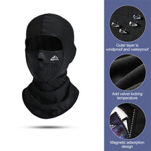 Load image into Gallery viewer, Magnet Adsorption Ski Mask Warm Breathable Wind Protective Face Neckerchief Easy To Take Off Riding Headgear
