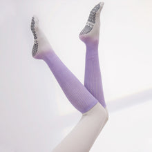 Load image into Gallery viewer, 1 Pair Autumn Winter Extended Yoga Pilates Socks Professional Silicone Non-Slip Long Cylinder Pressure Sports Socks Indoor Jump Rope Stretching Fitness Equipment
