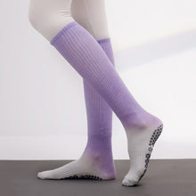 Load image into Gallery viewer, 1 Pair Autumn Winter Extended Yoga Pilates Socks Professional Silicone Non-Slip Long Cylinder Pressure Sports Socks Indoor Jump Rope Stretching Fitness Equipment

