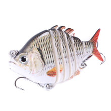 Load image into Gallery viewer, 1PC 6.35CM/9.3G Multi Jointed Double Hook Simulation Lure Bait Tilapia Bass Tip Mouth Long Cast Bait 8# Hook
