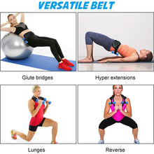 Load image into Gallery viewer, 1PC PU Leather Hip Training Belt Hip Bridge Dumbbell Weight Support Belt Core Strength Thrust Trainer Portable Home Exercise Gadget
