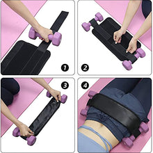 Load image into Gallery viewer, 1PC PU Leather Hip Training Belt Hip Bridge Dumbbell Weight Support Belt Core Strength Thrust Trainer Portable Home Exercise Gadget
